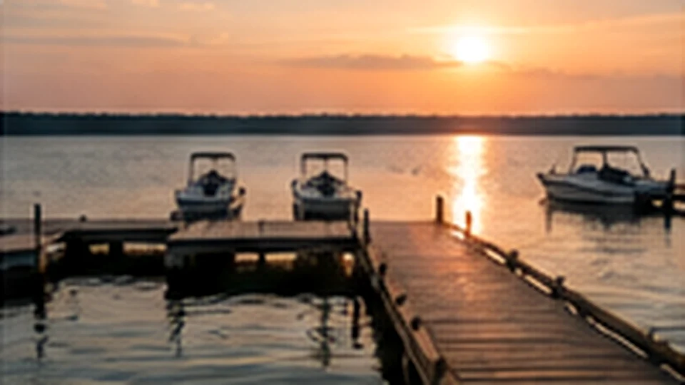 Quiet marina docks during the off-season
